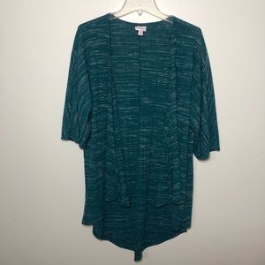 LuLaRoe Teal Shirley Kimono
